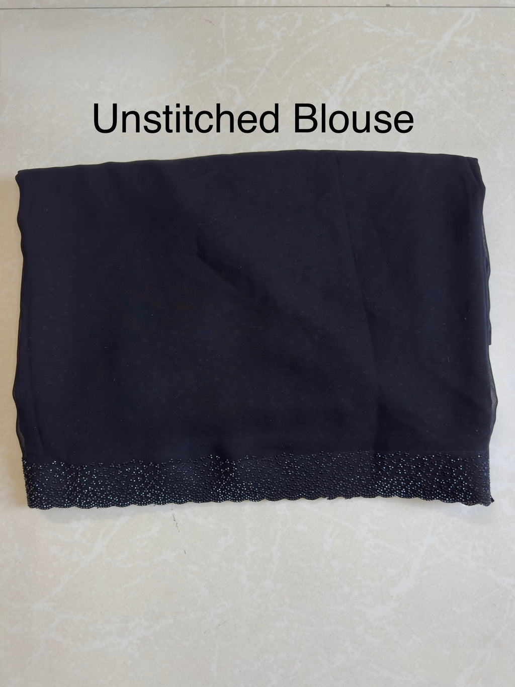"Black Diamond" Swaroski Embellished Georgette Saree